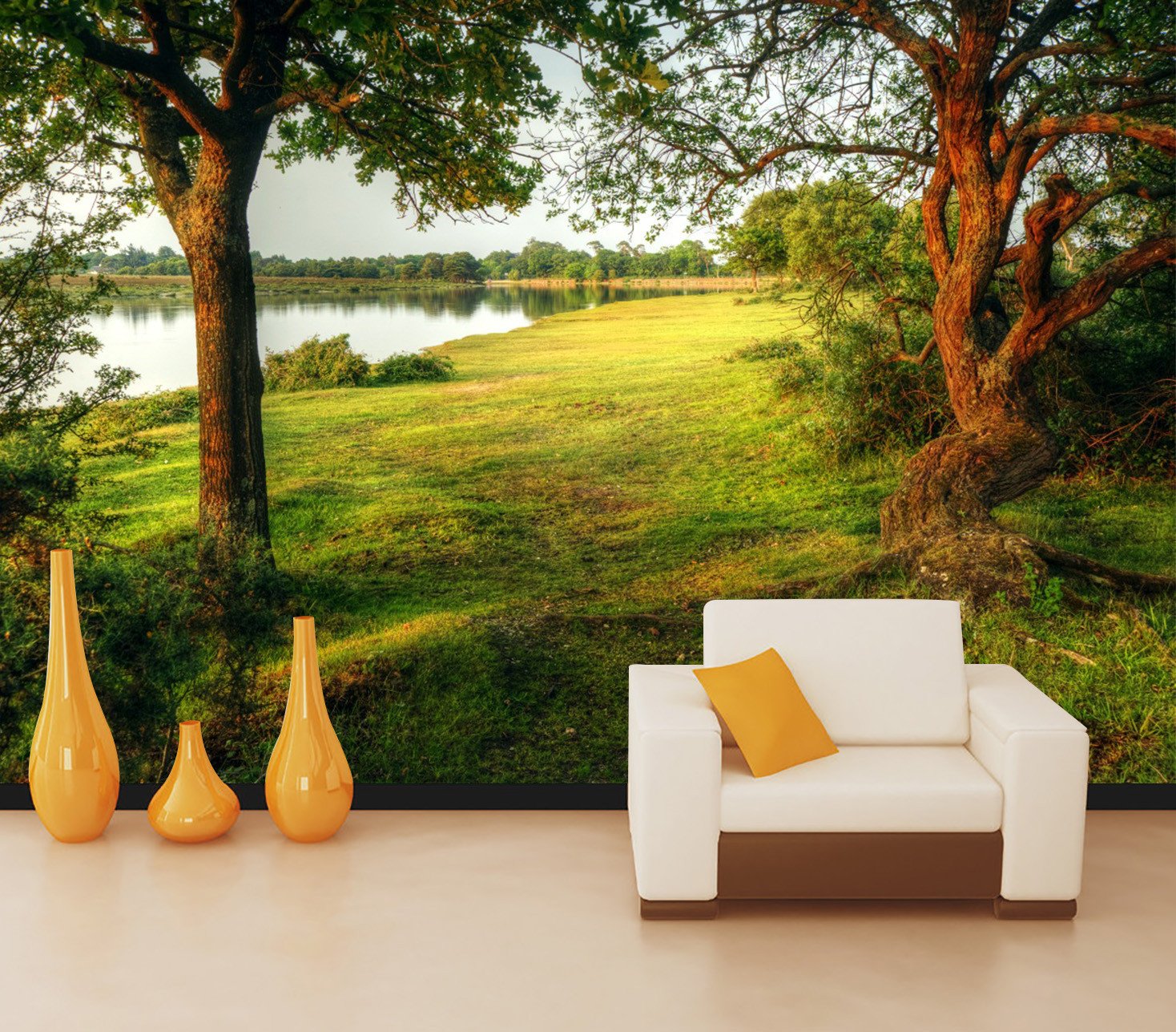 3D Jungle Tree River 73 Wallpaper AJ Wallpaper