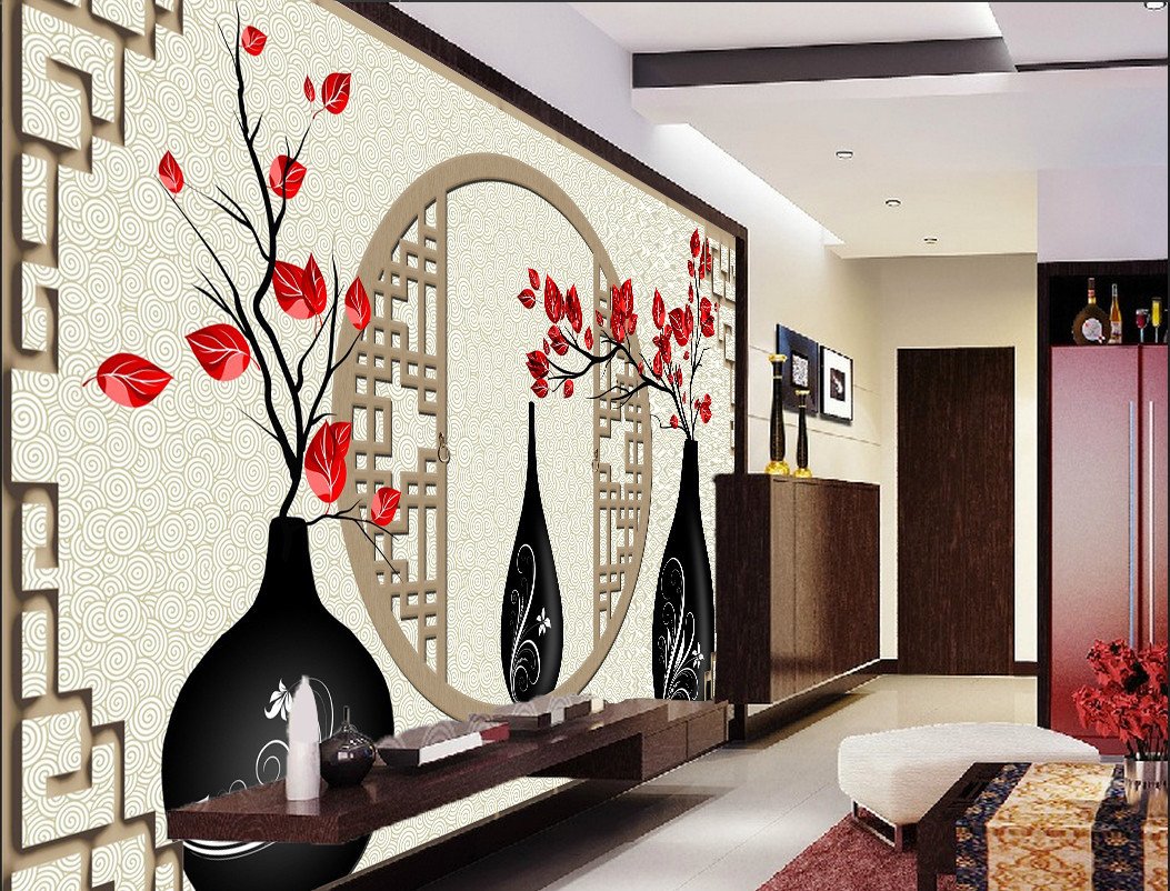 3D Beautiful Red Vast Flower 82 Wallpaper AJ Wallpaper