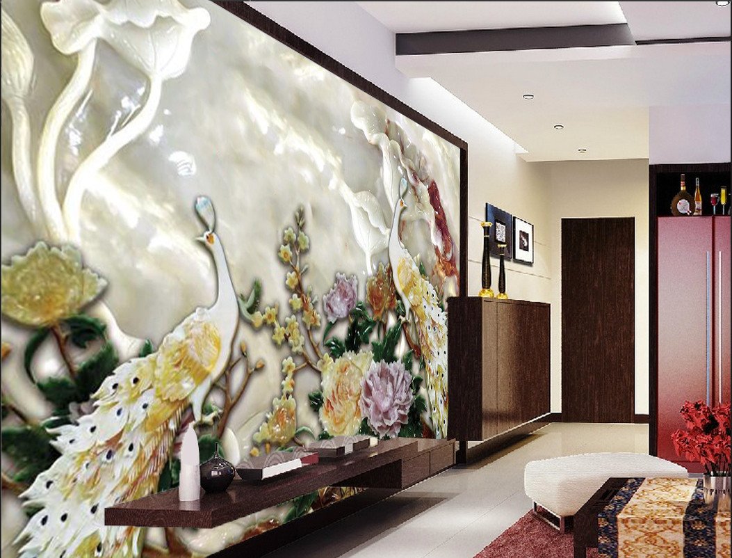 Oil Painting Peony 92 Wallpaper AJ Wallpaper 1