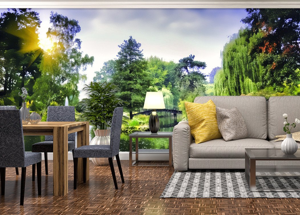 3D Jungle Green Tree 434 Wallpaper AJ Wallpaper