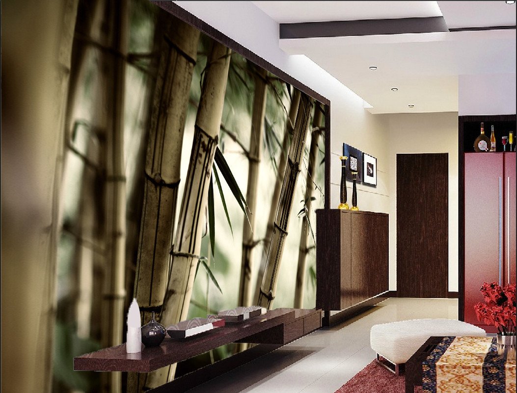 3D Bamboo Trunk Forest 221 Wallpaper AJ Wallpaper