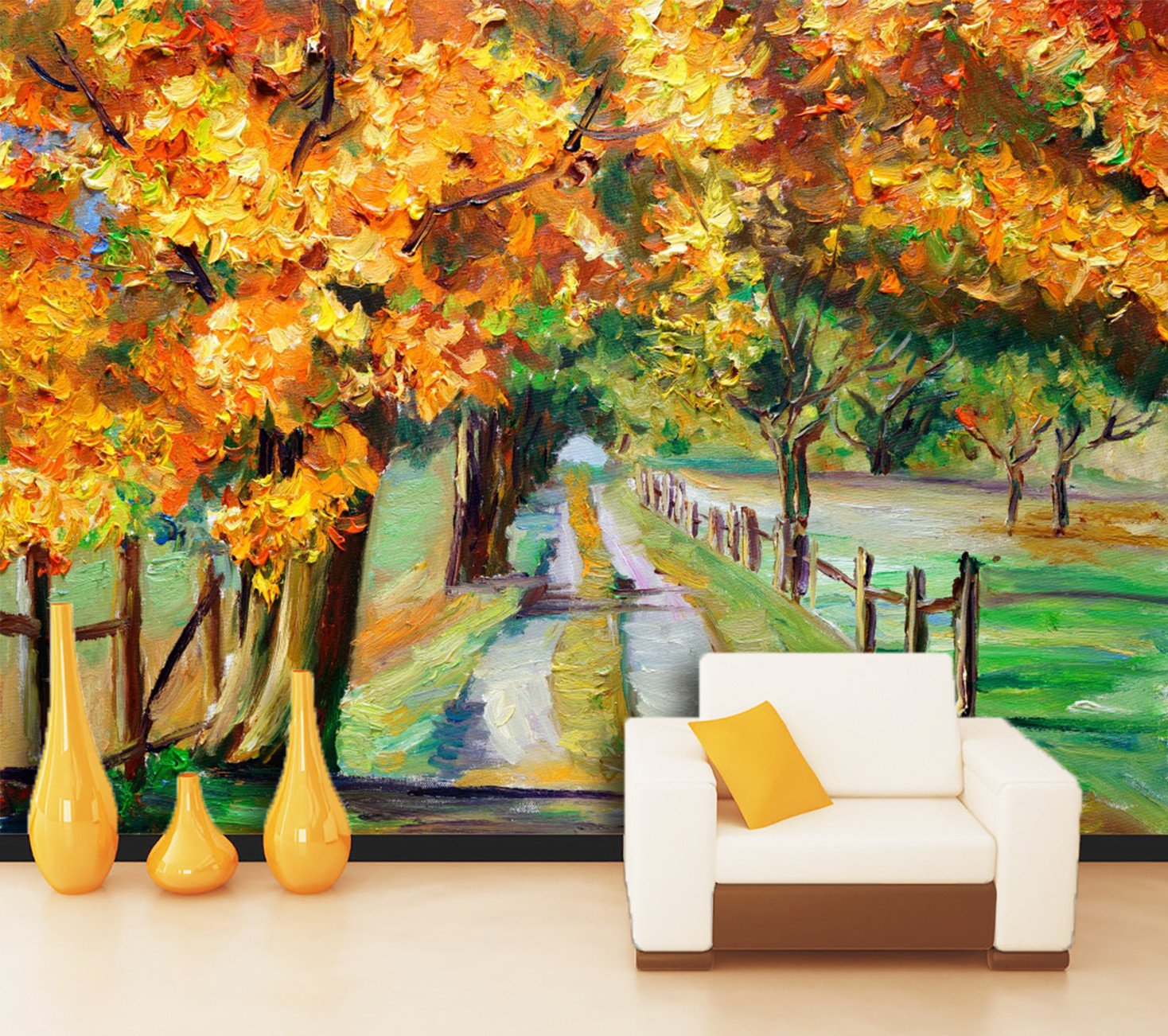 3D Maple Forest Leaves 522 Wallpaper AJ Wallpaper