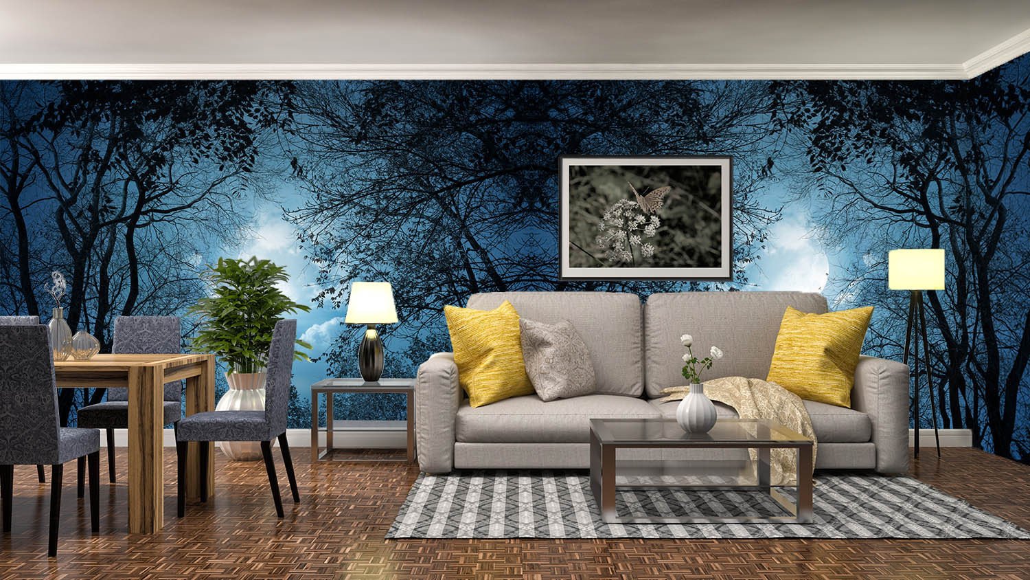 Bright Moon Wallpaper AJ Wallpaper