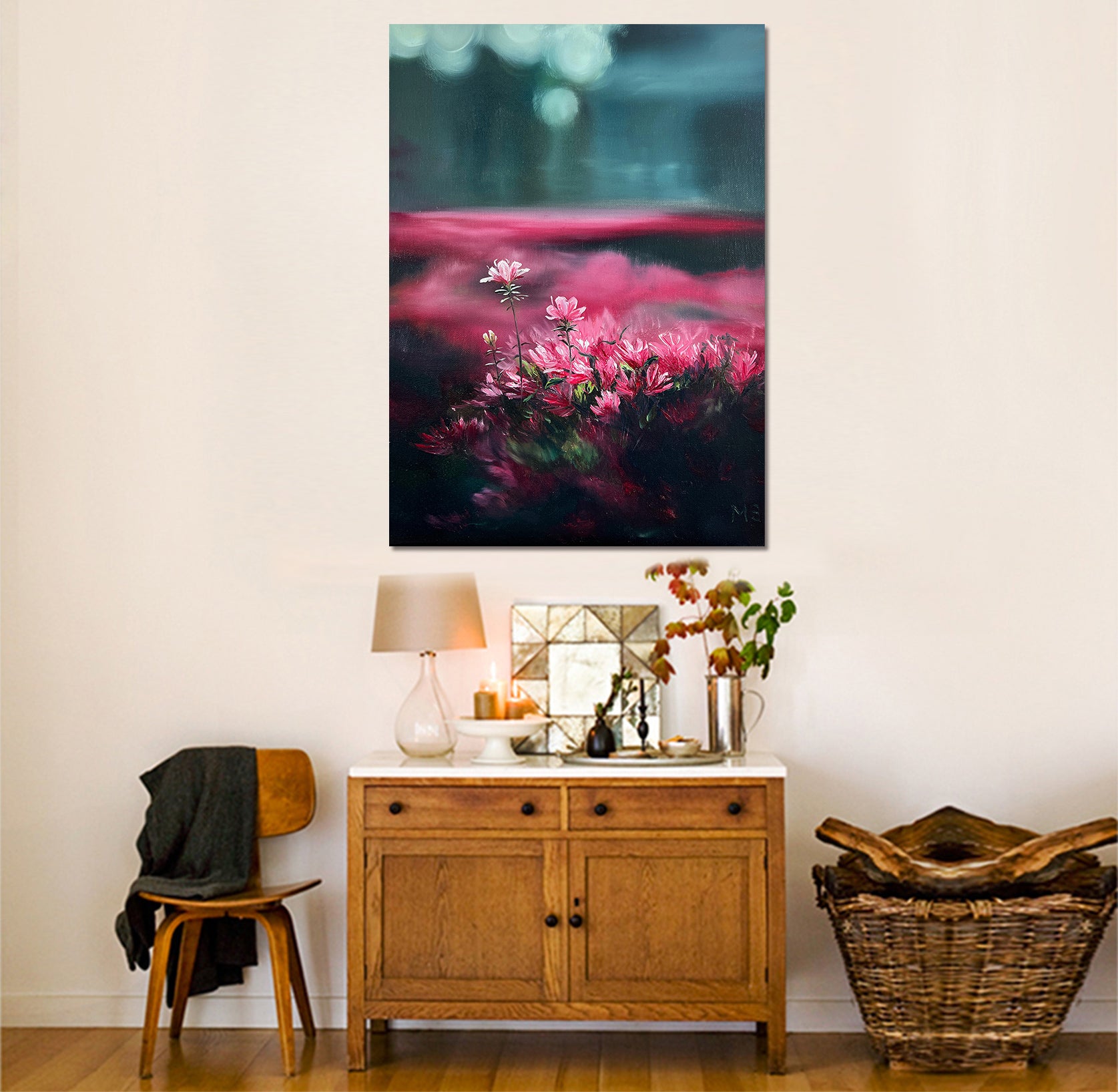 3D Pink Flowers 10067 Marina Zotova Wall Sticker