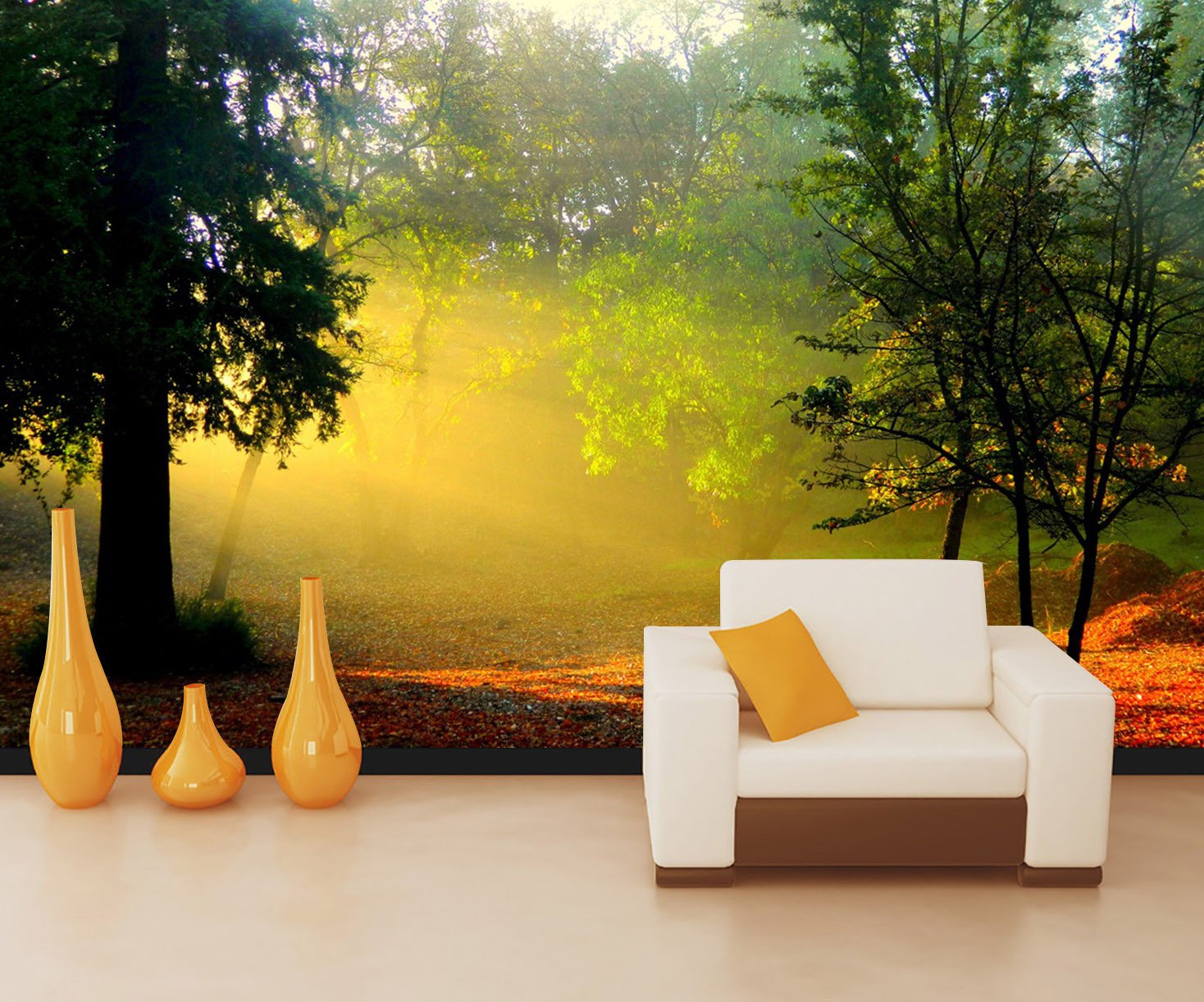 3D Sunshine Forest Tree 232 Wallpaper AJ Wallpaper