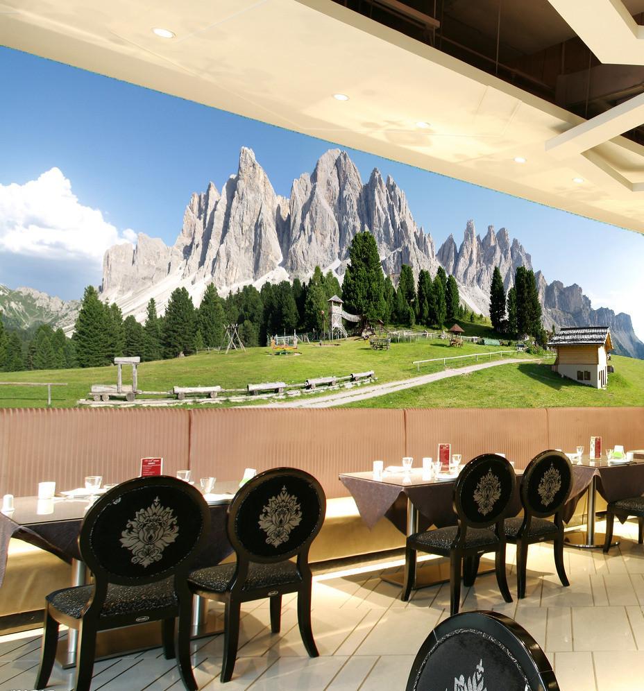 3D Stone Mountain Grassland Pines 23 Wallpaper AJ Wallpaper