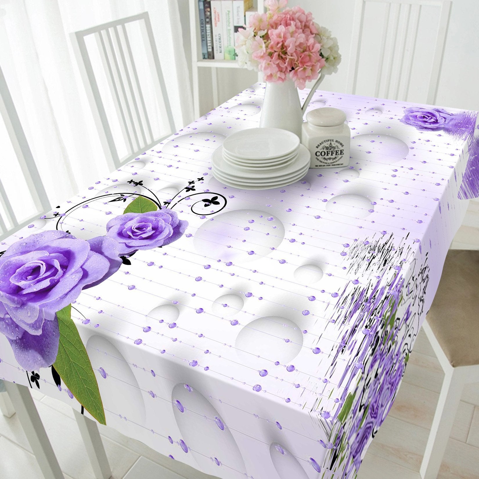3D Flowers And Butterflies 23 Tablecloths Wallpaper AJ Wallpaper