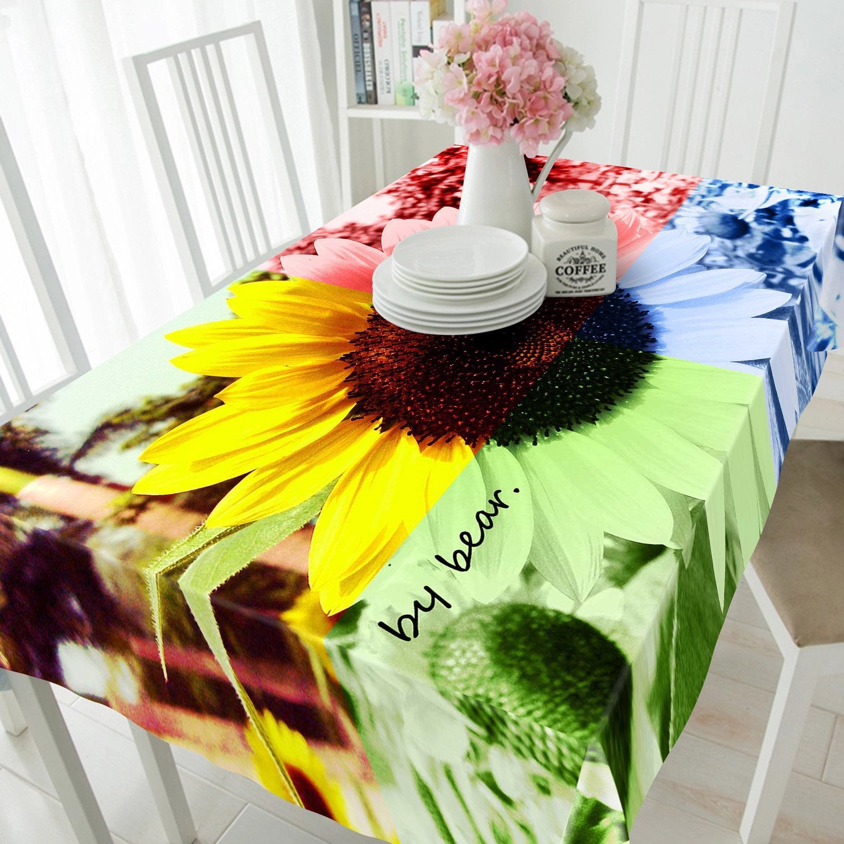 3D Colorful Sunflower 273 Tablecloths Wallpaper AJ Wallpaper