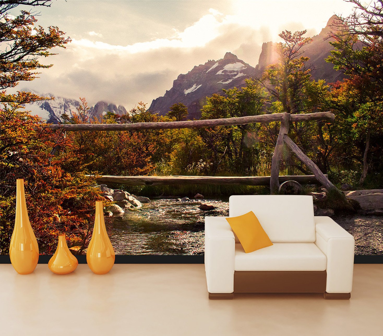 3D Jungle Tree Mountain 72 Wallpaper AJ Wallpaper