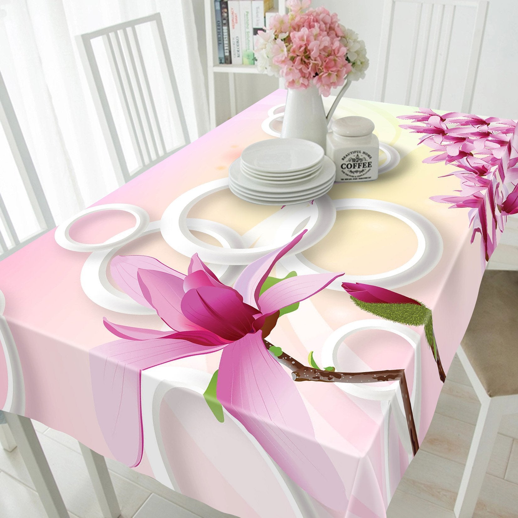 3D Pretty Flowers 98 Tablecloths Wallpaper AJ Wallpaper