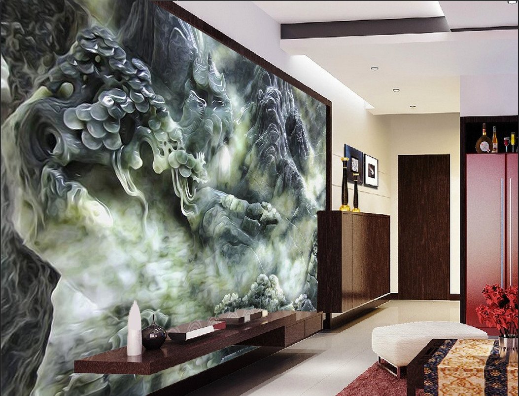 3D Stone hill sculpture Wallpaper AJ Wallpaper 1