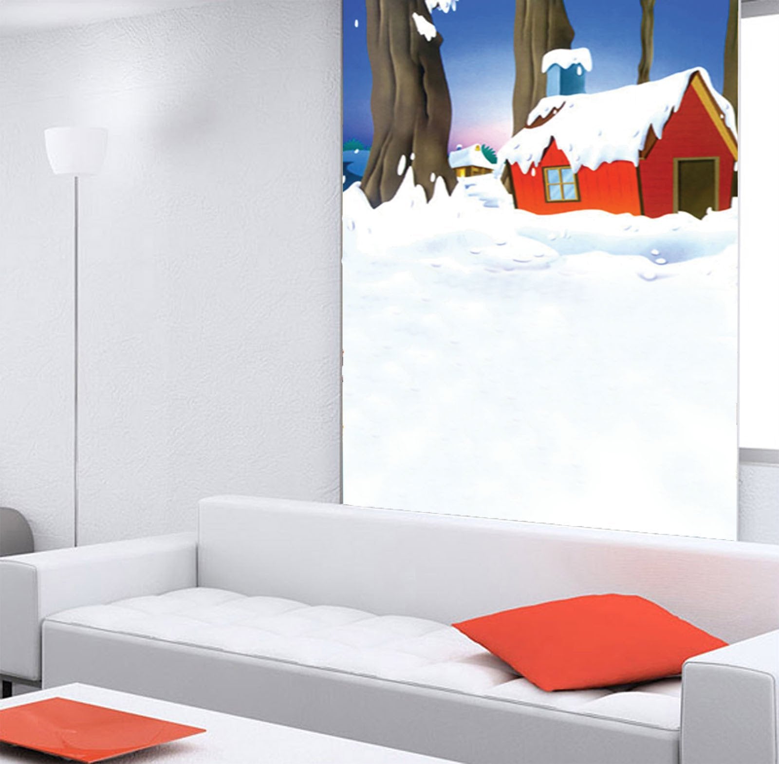 Snowcapped Cottage Wallpaper AJ Wallpaper