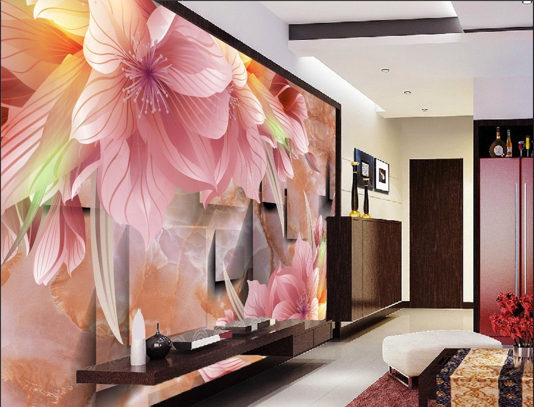 3D Red Blossoming Flower 37 Wallpaper AJ Wallpaper