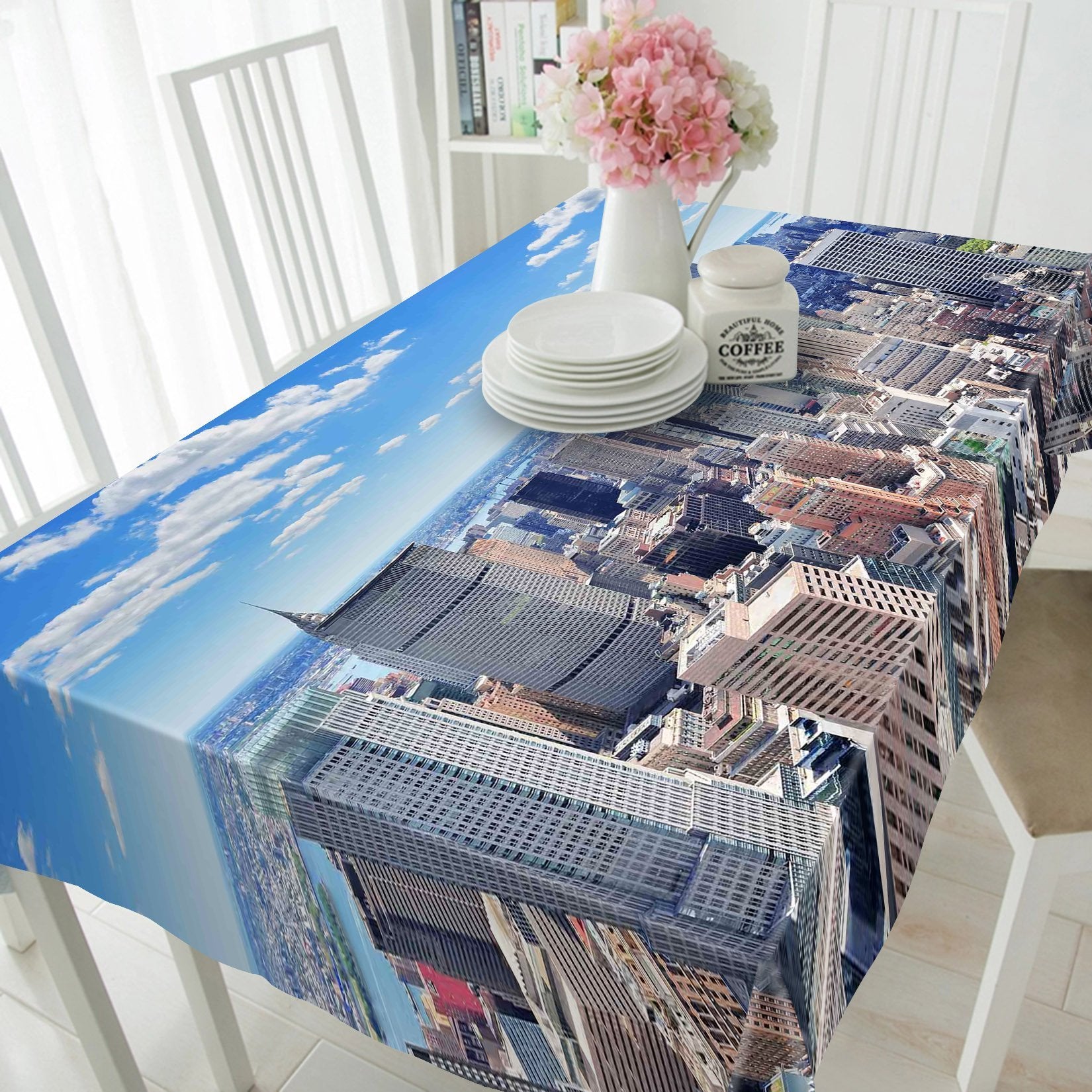3D Sunny New York 493 Tablecloths Wallpaper AJ Wallpaper