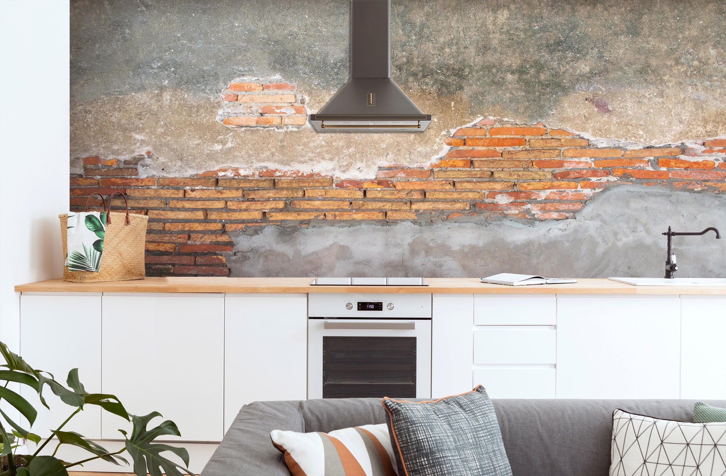 3D Concrete Brick Wall 81 Wall Murals