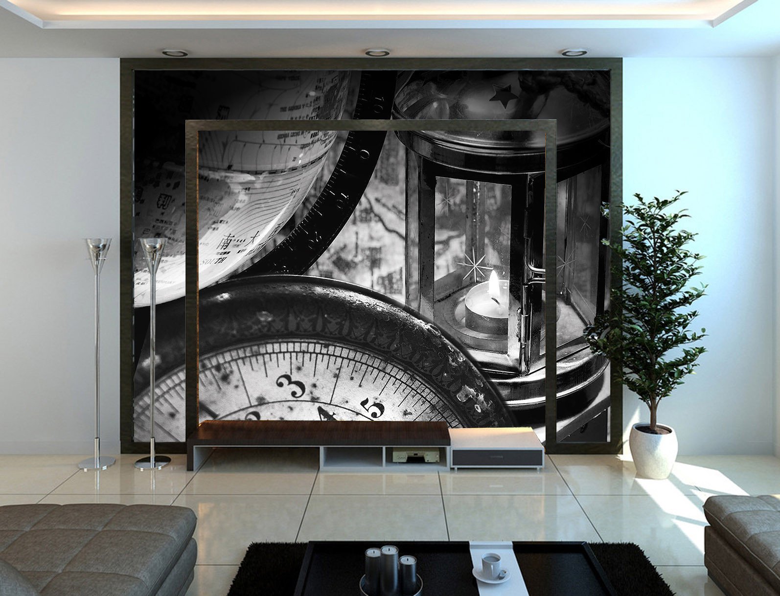 Tellurion And Clock Wallpaper AJ Wallpaper