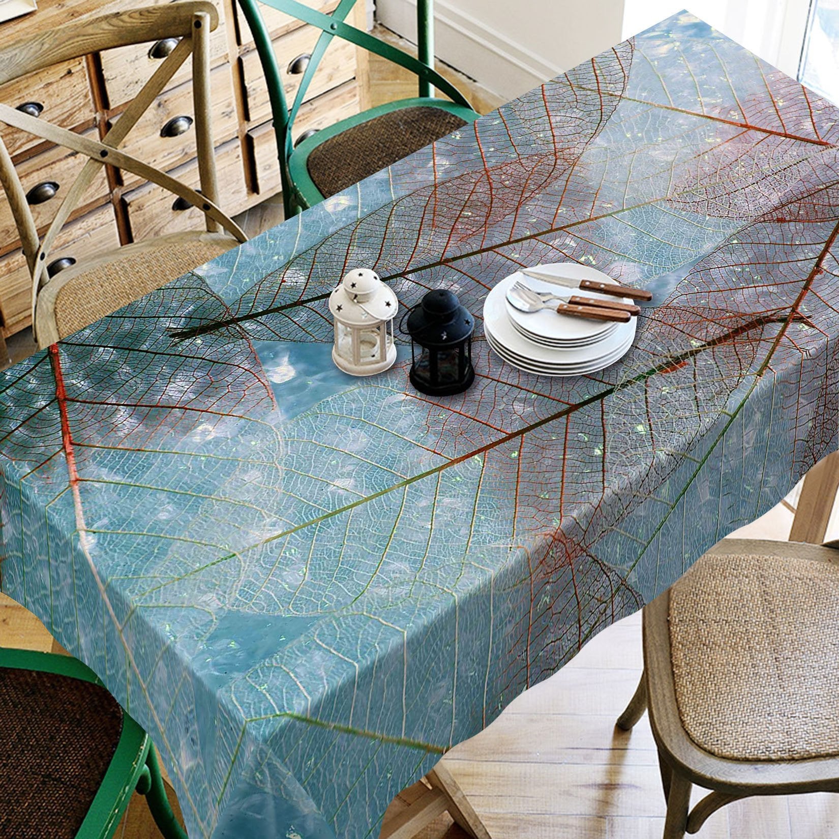 3D Leaf Vein 325 Tablecloths Wallpaper AJ Wallpaper