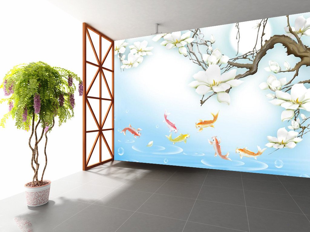 Golden Fishes In Pond 872 Wallpaper AJ Wallpaper 1