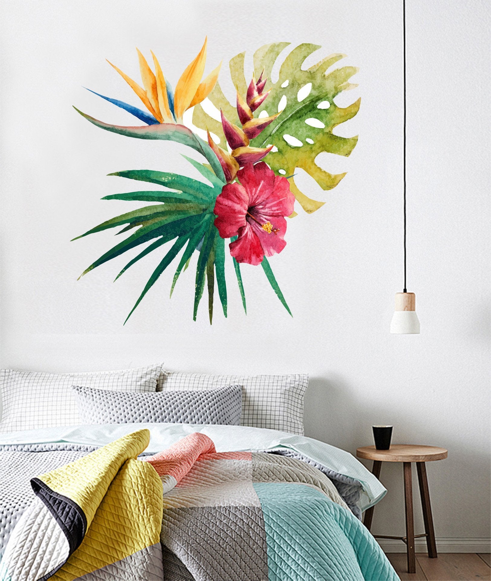 3D Blooming Flower Leaf 264 Wall Stickers Wallpaper AJ Wallpaper