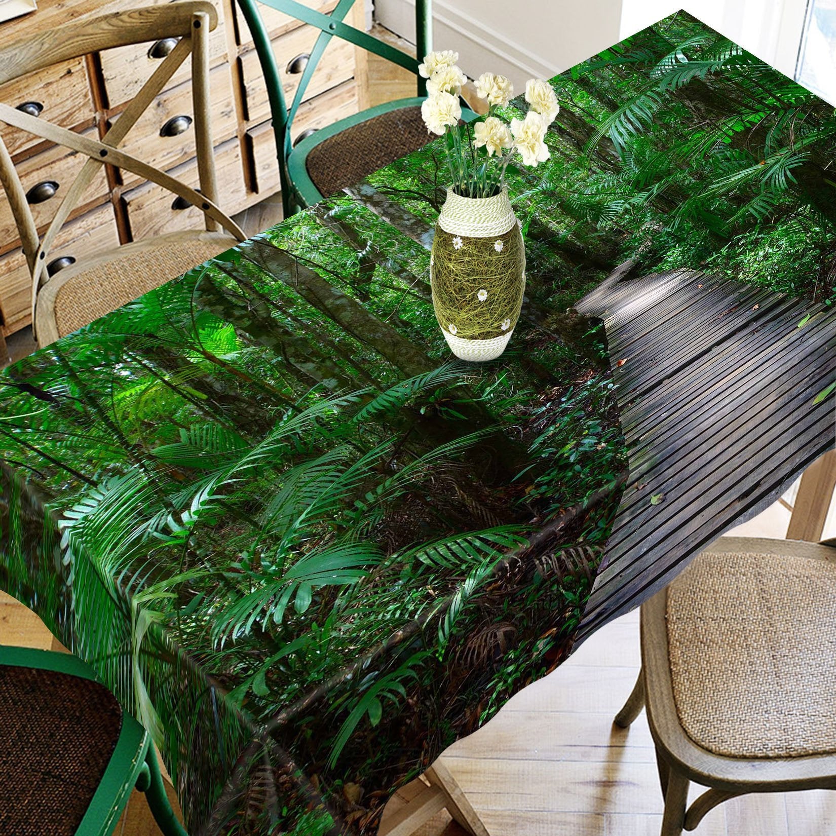 3D Forest Wood Road 748 Tablecloths Wallpaper AJ Wallpaper