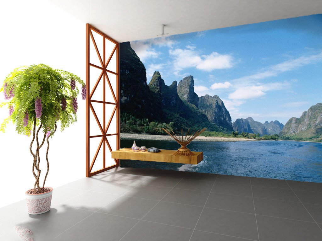 Green Hills Clean Water 2 Wallpaper AJ Wallpaper