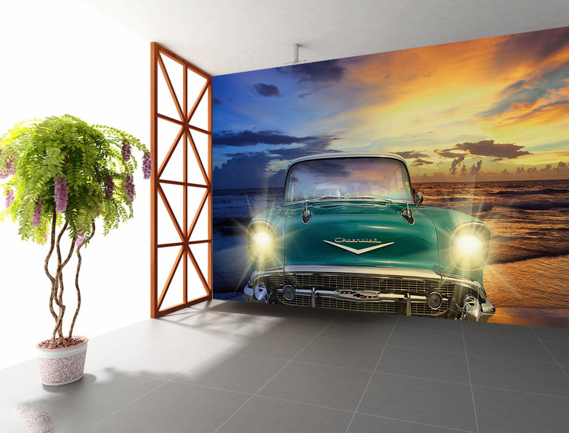 3D Classic 974 Vehicle Wall Murals Wallpaper AJ Wallpaper 2