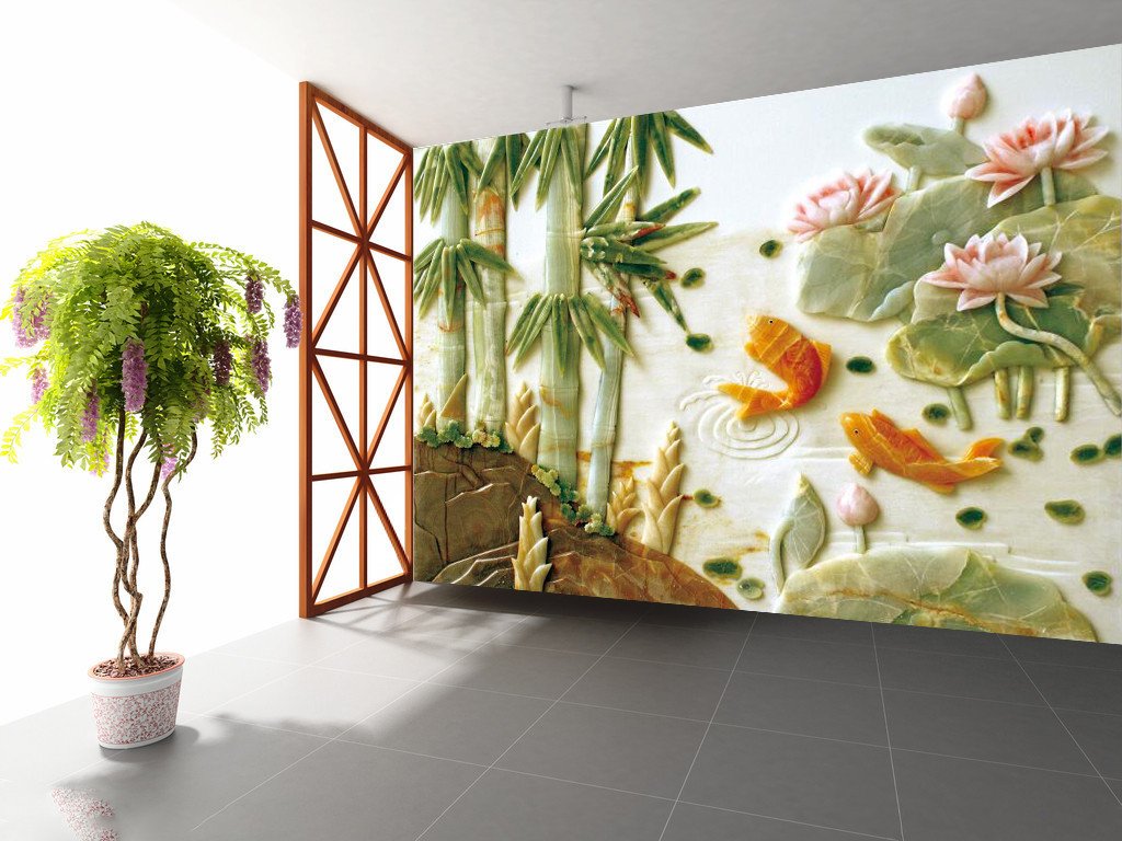 Louts Pond And Golden Fish 54 Wallpaper AJ Wallpaper 1