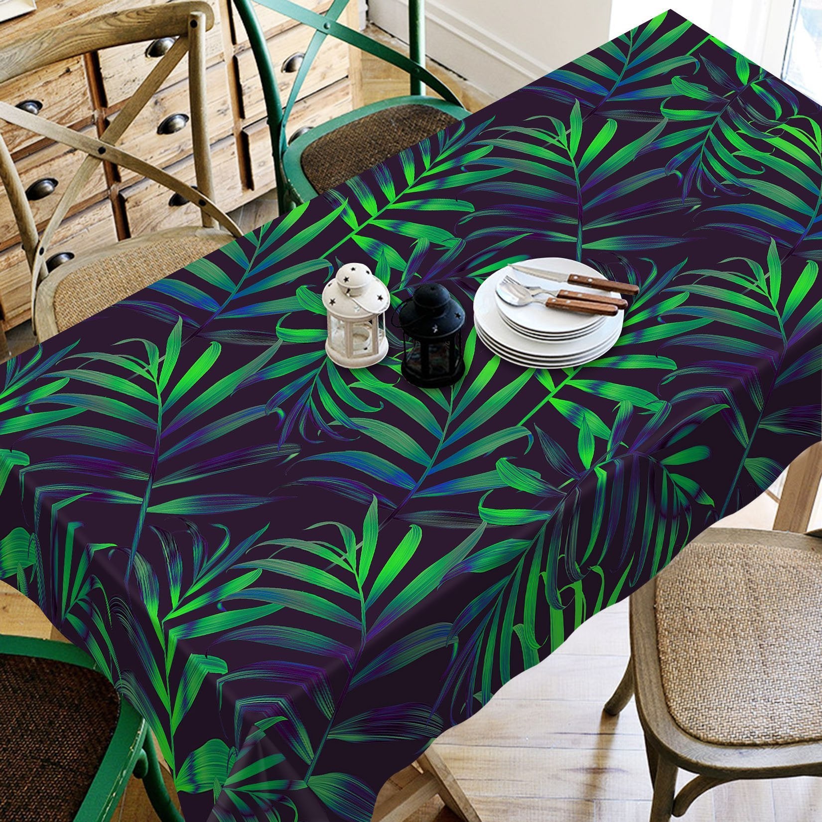 3D Leaves 329 Tablecloths Wallpaper AJ Wallpaper