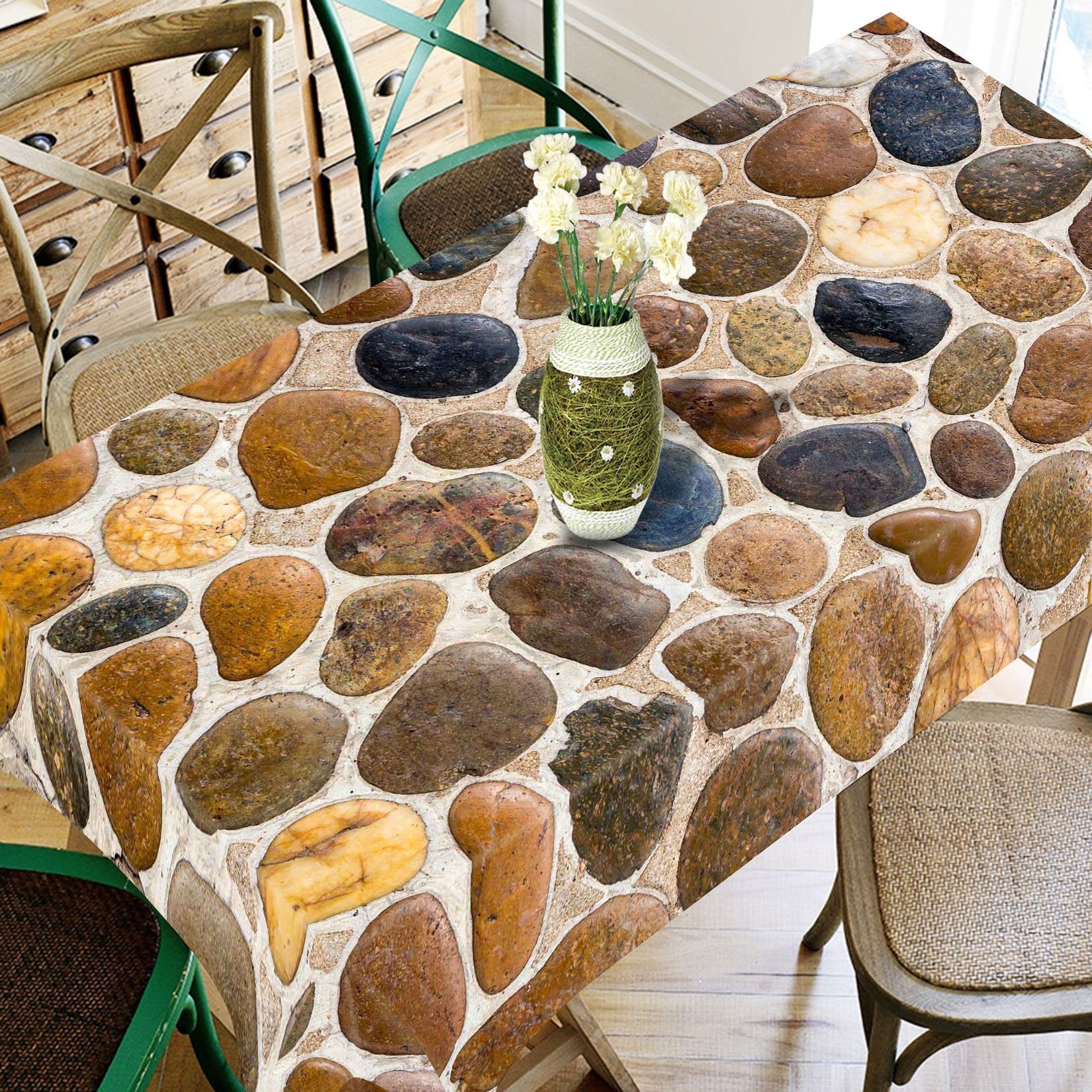 3D Stones Ground 763 Tablecloths Wallpaper AJ Wallpaper