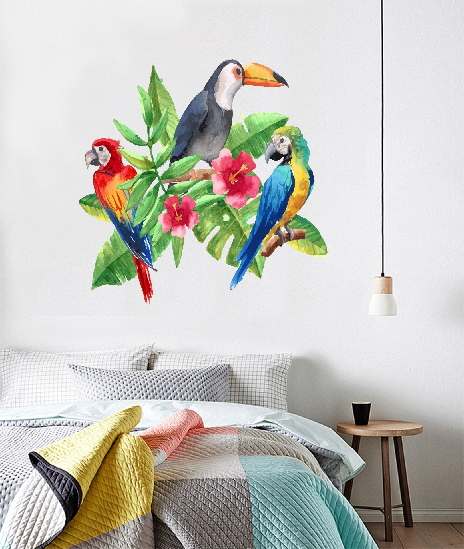 3D Toucan Parrot 128 Wall Stickers Wallpaper AJ Wallpaper