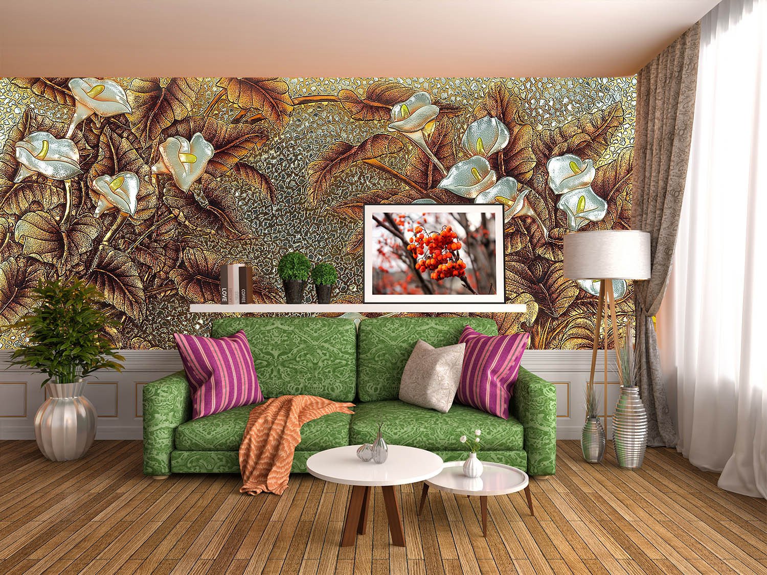 White Flowers 1 Wallpaper AJ Wallpaper