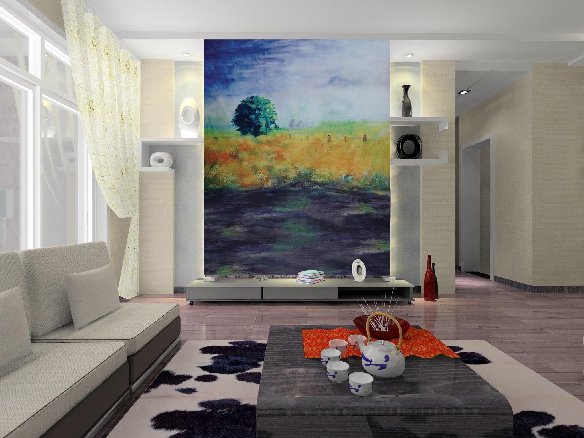 Scenery Painting Wallpaper AJ Wallpaper