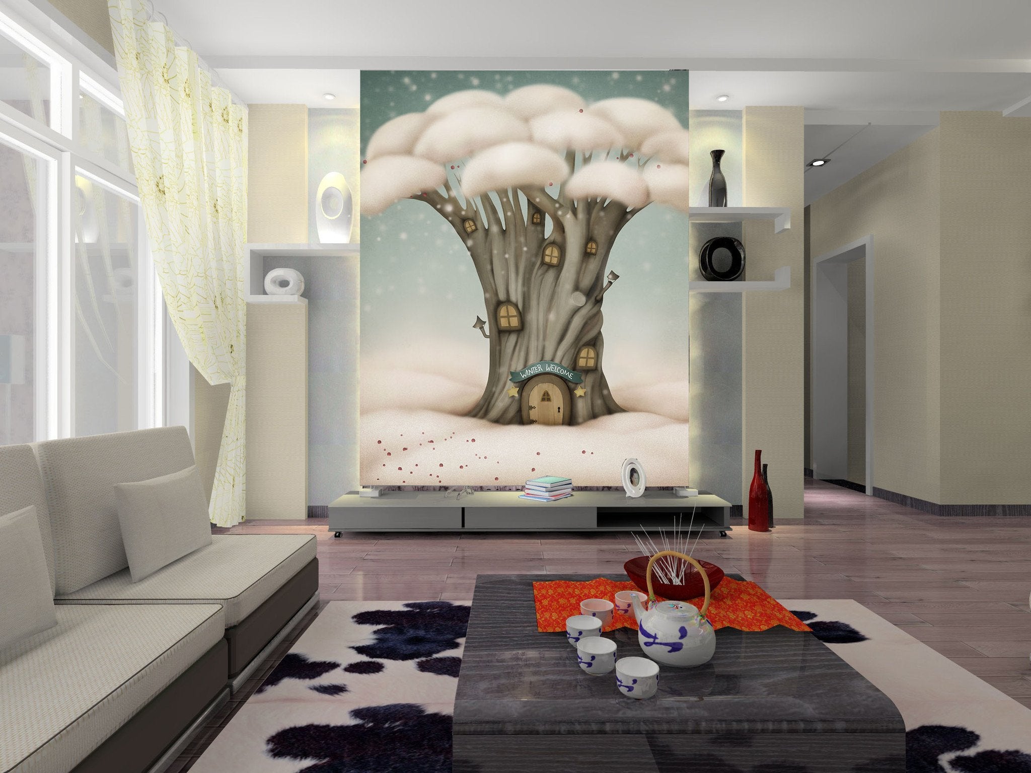 Mushroom Houses 4 Wallpaper AJ Wallpaper