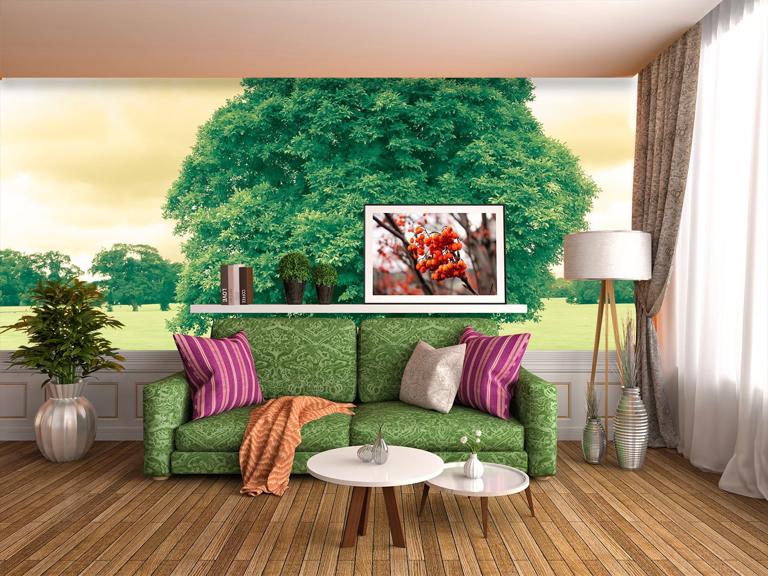 Lush Trees Wallpaper AJ Wallpaper