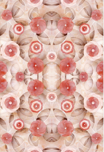 3D Elegant Flowers Floor Mural Wallpaper AJ Wallpaper 2