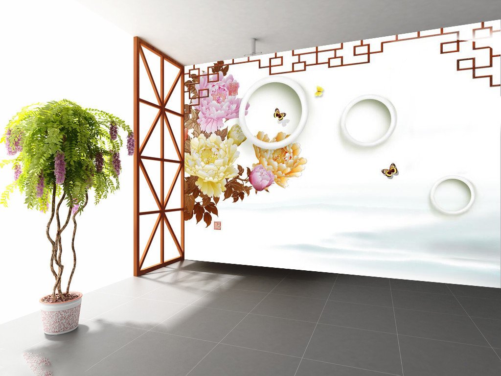 Yellow And Purple Peony 99 Wallpaper AJ Wallpaper 1