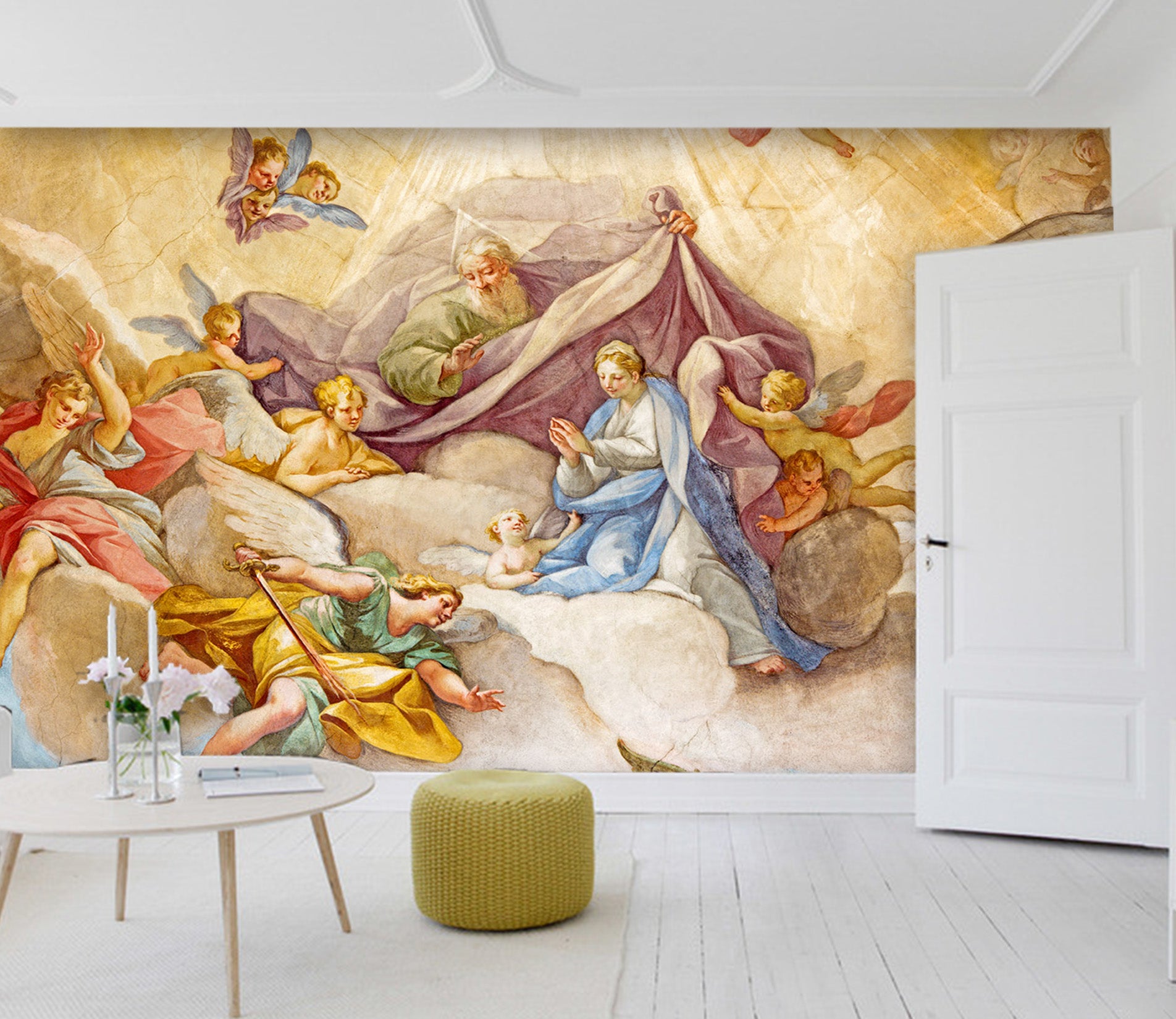3D Angel Of Peace 1562 Wall Murals