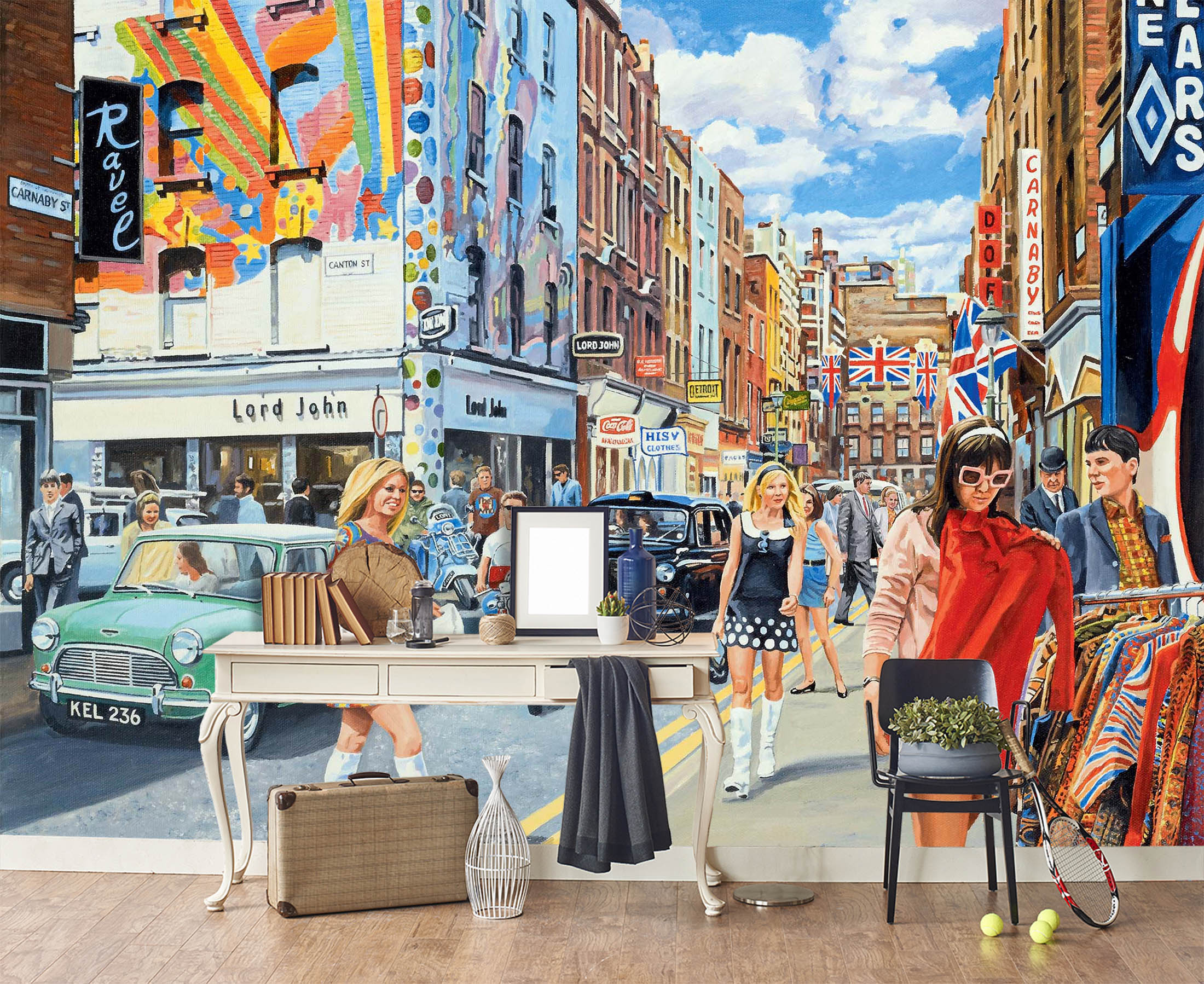 3D Fashion Girl 1013 Trevor Mitchell Wall Mural Wall Murals