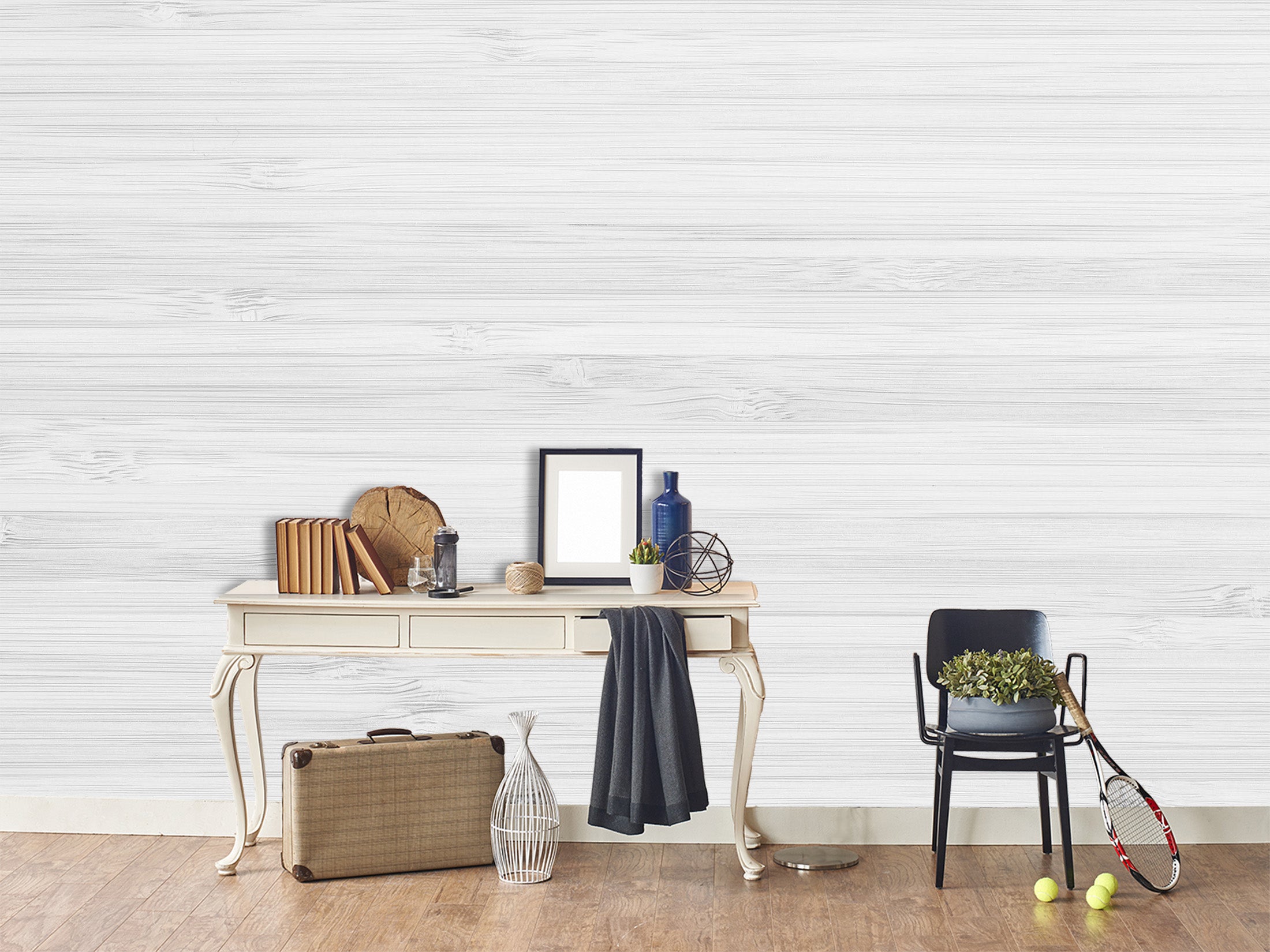 3D White Wooden Board 105 Wall Murals