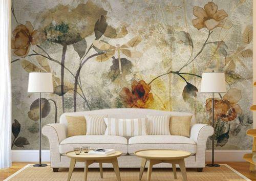 Retro Flowers Wallpaper AJ Wallpaper 2