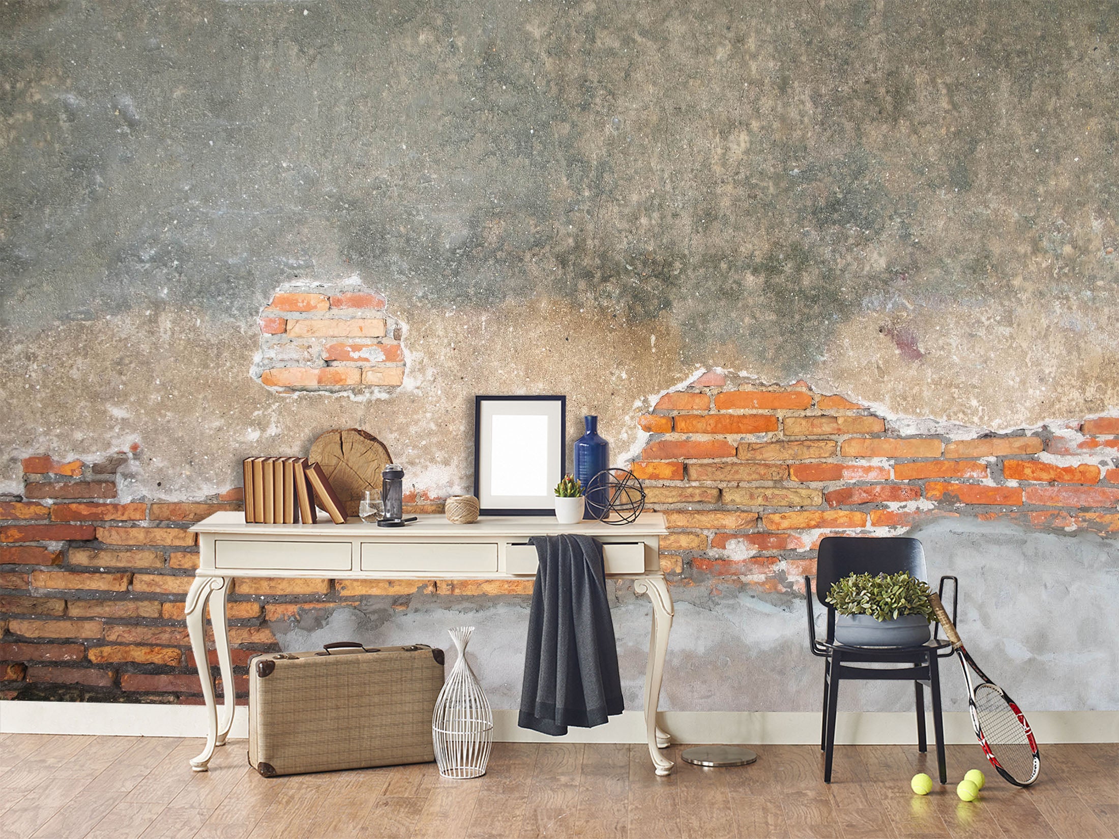 3D Concrete Brick Wall 101 Wall Murals