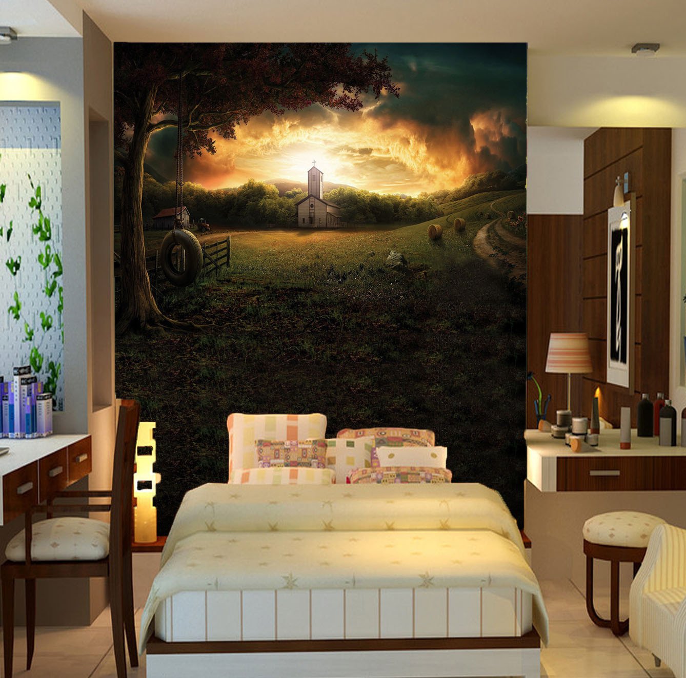 Church Sunset Wallpaper AJ Wallpaper