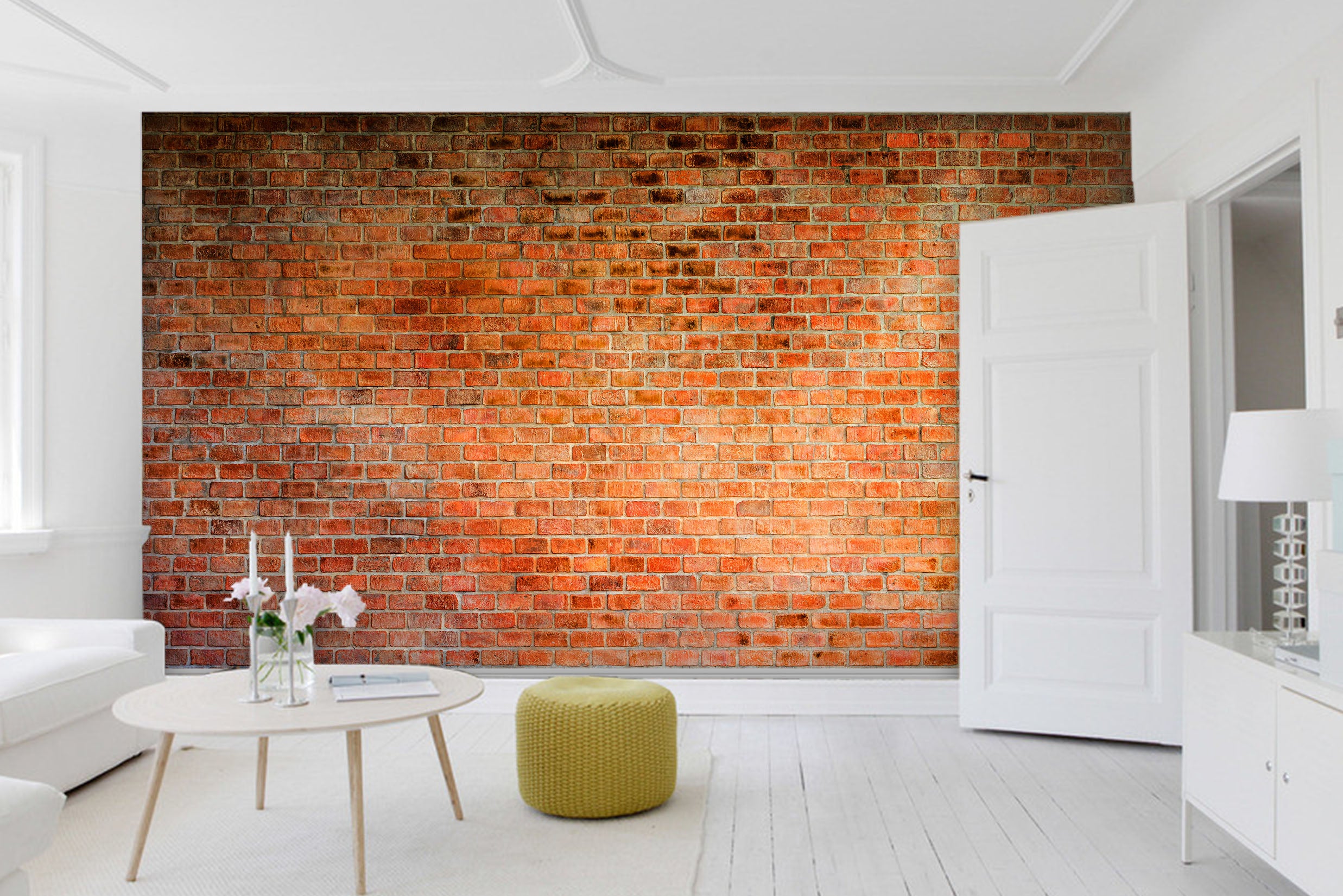 3D Red Brick Wall 35 Wall Murals