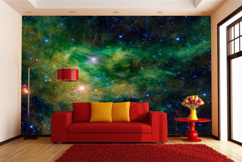 Green Nebulas Wallpaper AJ Wallpaper