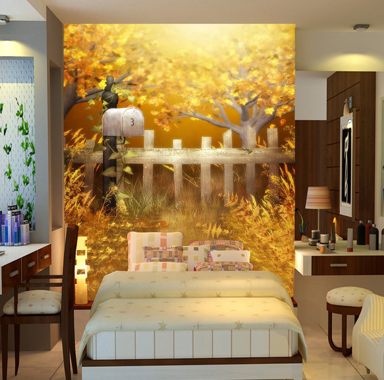 Fence Landscape Wallpaper AJ Wallpaper