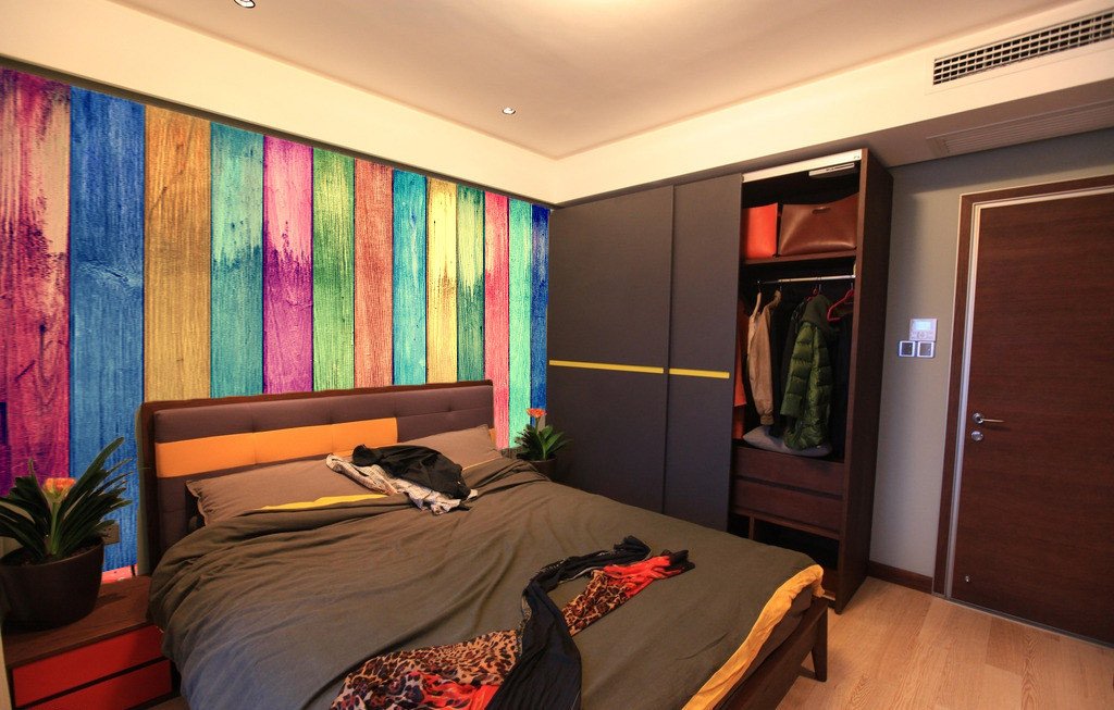 Colored Boards Wallpaper AJ Wallpaper