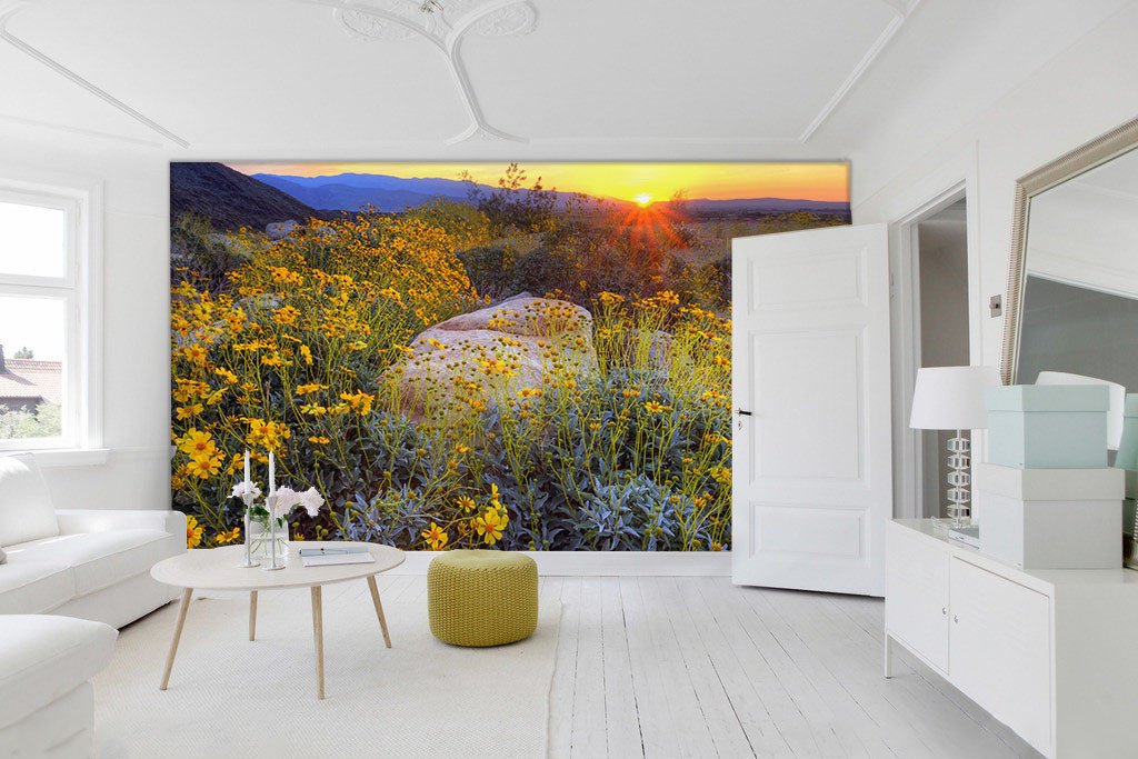 Stones And Flowers Wallpaper AJ Wallpaper