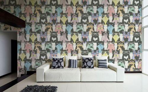 Bespectacled Cat Wallpaper AJ Wallpaper 2