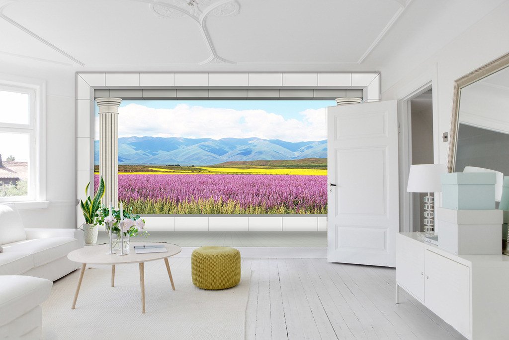 3D Lavender Manor 628 Wallpaper AJ Wallpaper