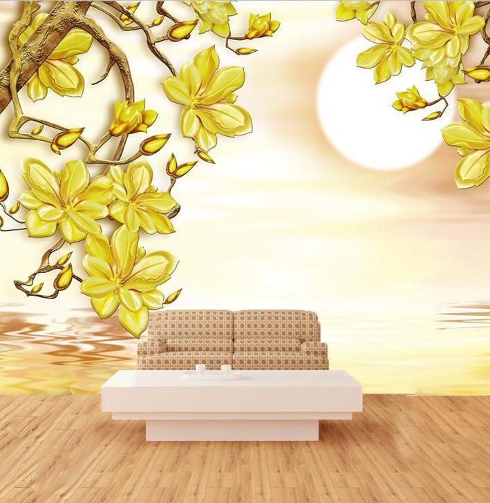 Golden Flower 888 Wallpaper AJ Wallpaper 1